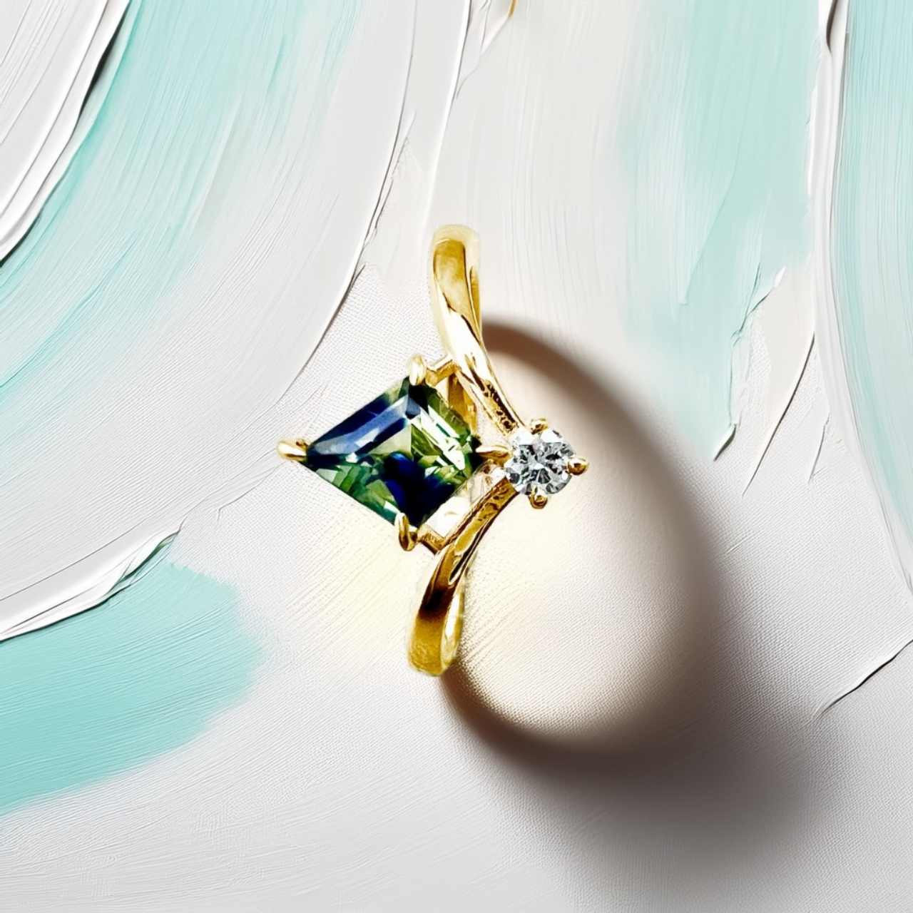 Reginae | Parti Sapphire Engagement Ring