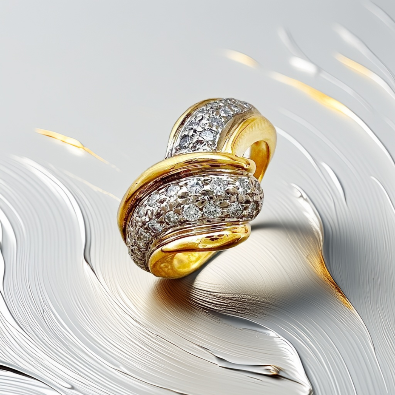 Vintage Diamond Cocktail Ring 0.44ct