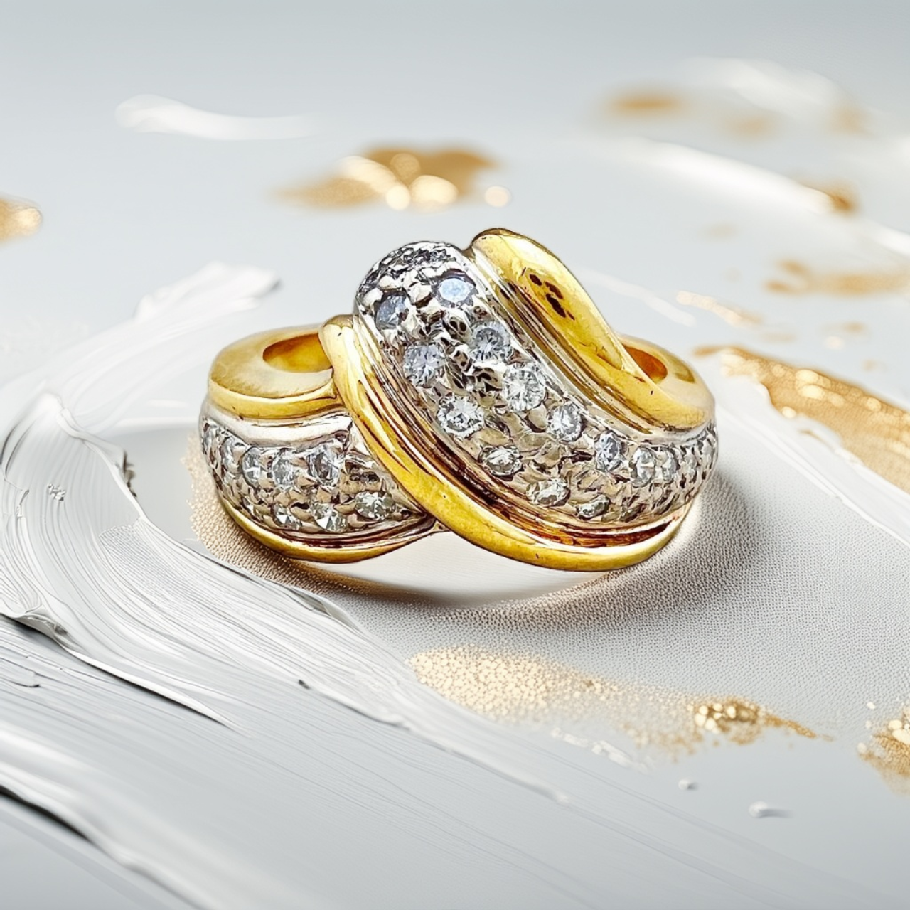 Vintage Diamond Cocktail Ring 0.44ct