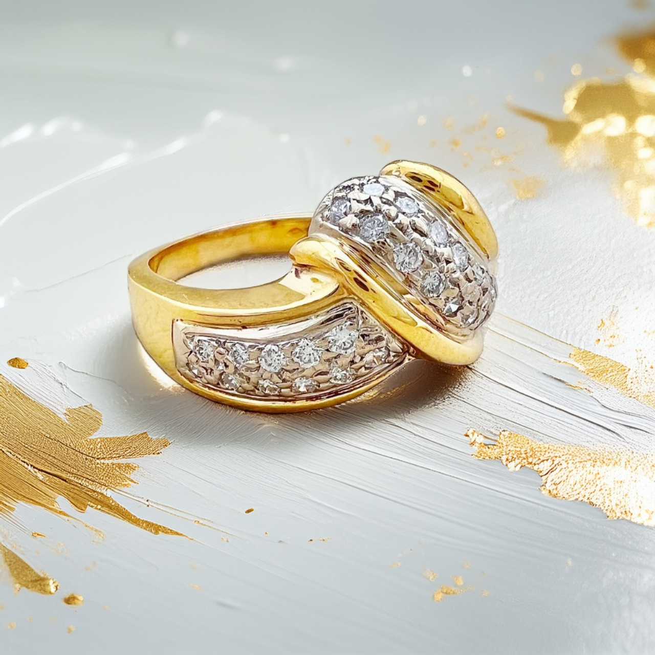 Vintage Diamond Cocktail Ring 0.44ct