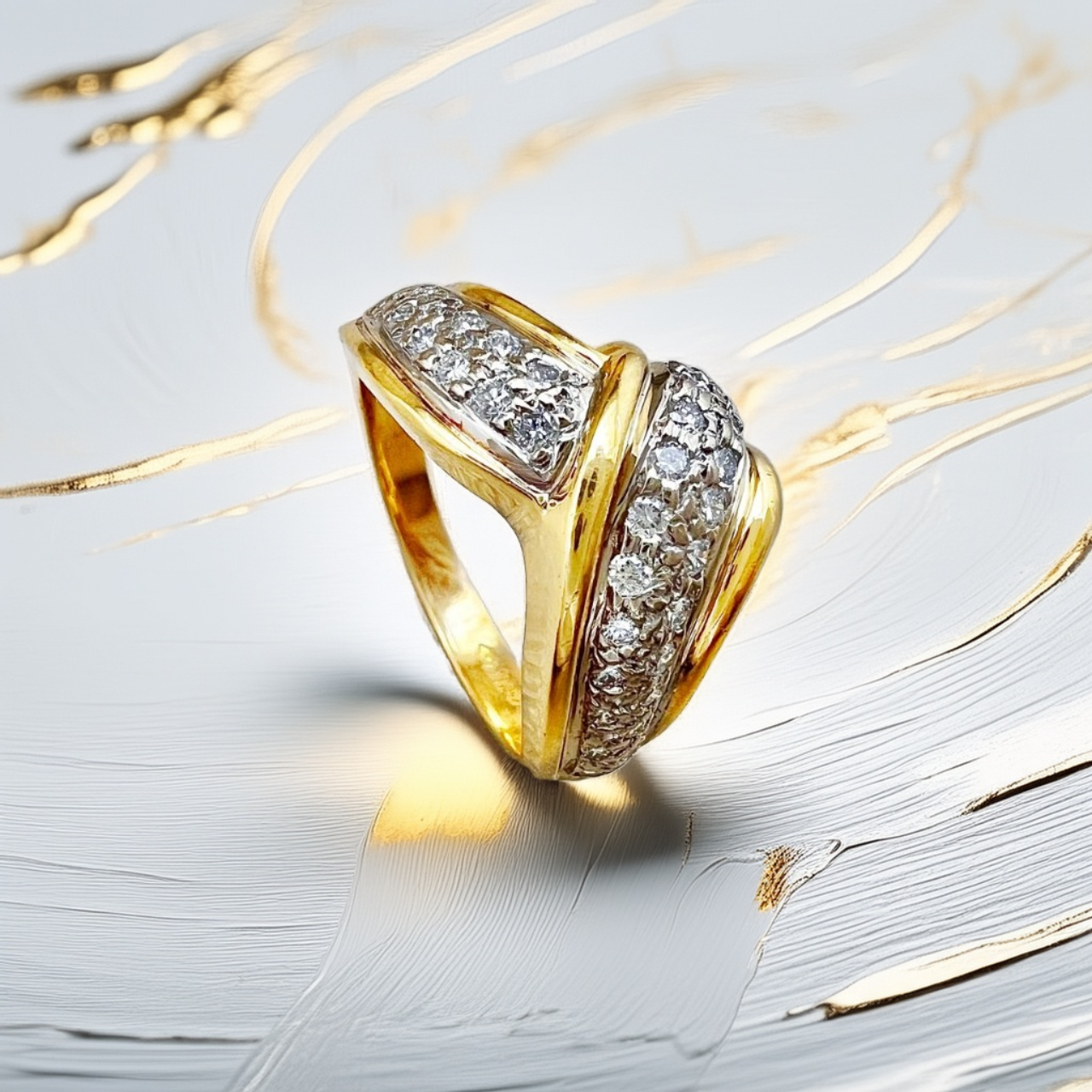 Vintage Diamond Cocktail Ring 0.44ct