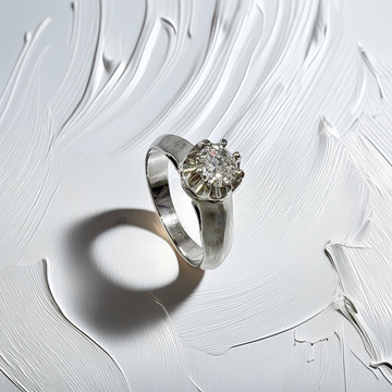 Vintage Diamond Solitaire Ring 0.25tcw