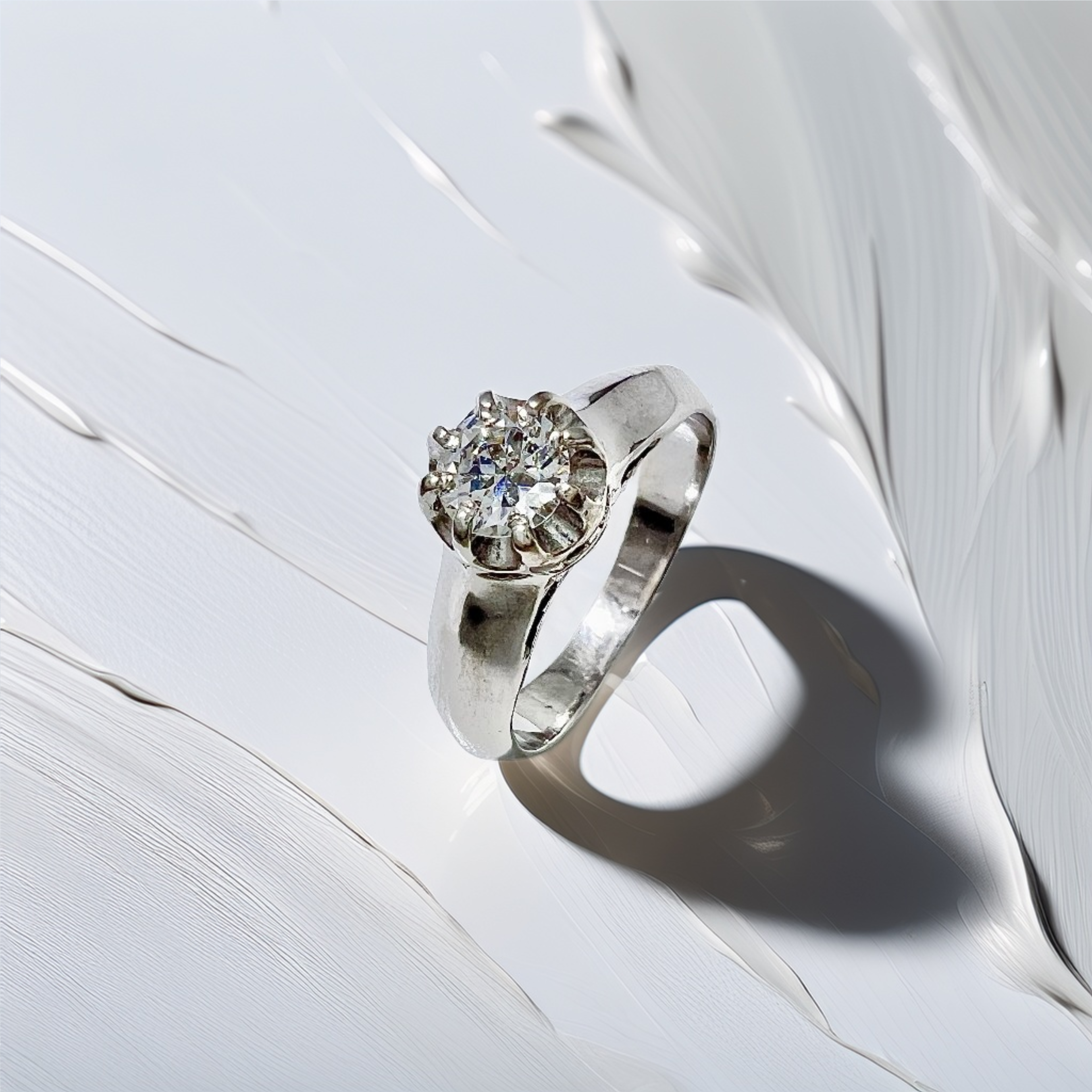 Vintage Diamond Solitaire Ring 0.25tcw