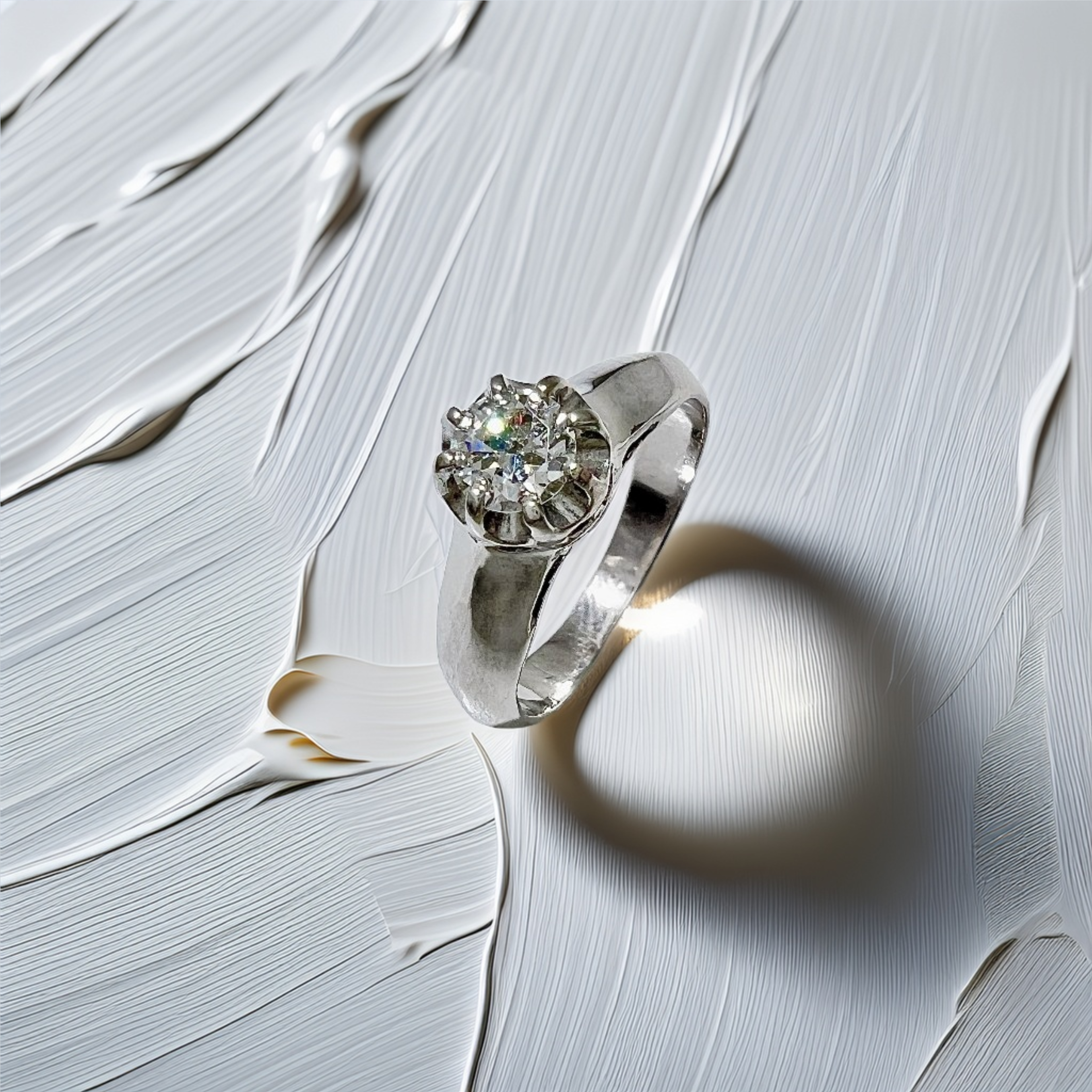 Vintage Diamond Solitaire Ring 0.25tcw