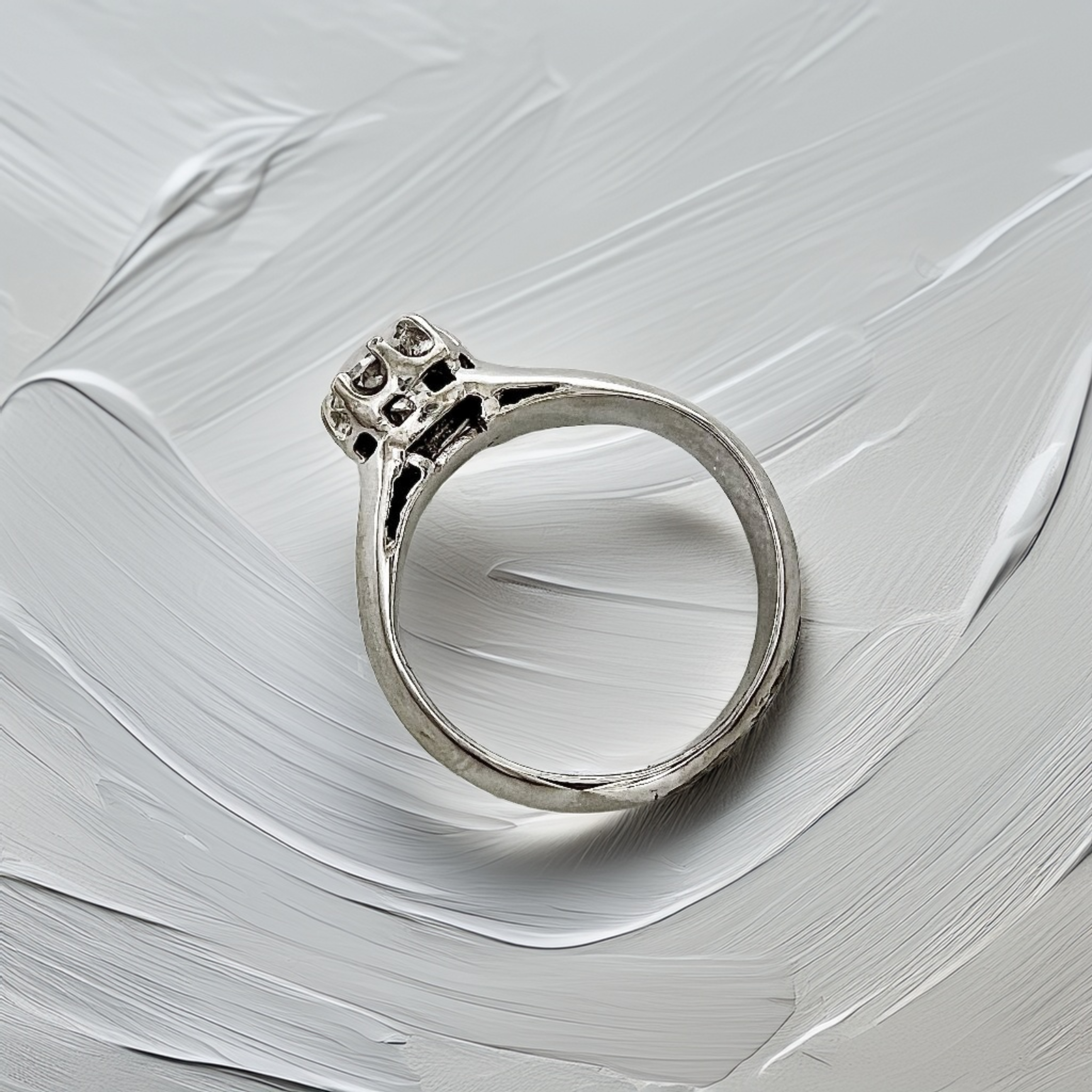 Vintage Diamond Solitaire Ring 0.25tcw