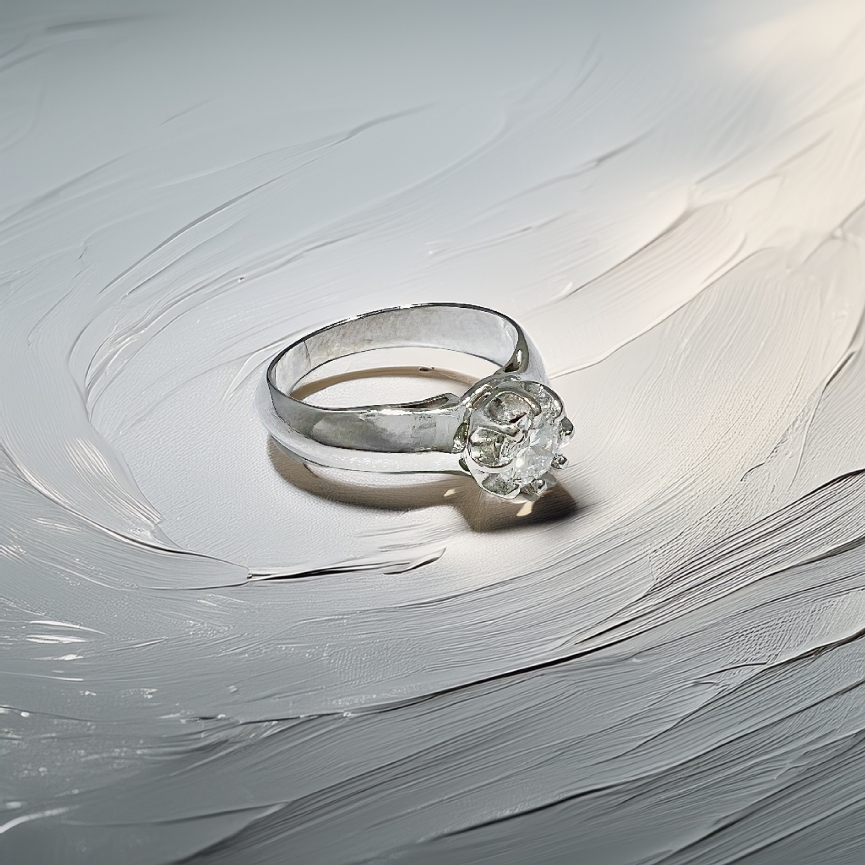 Vintage Diamond Solitaire Ring 0.25tcw