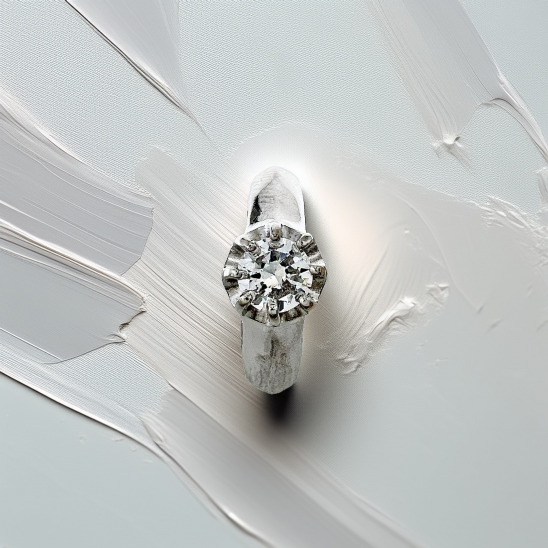 Vintage Diamond Solitaire Ring 0.25tcw