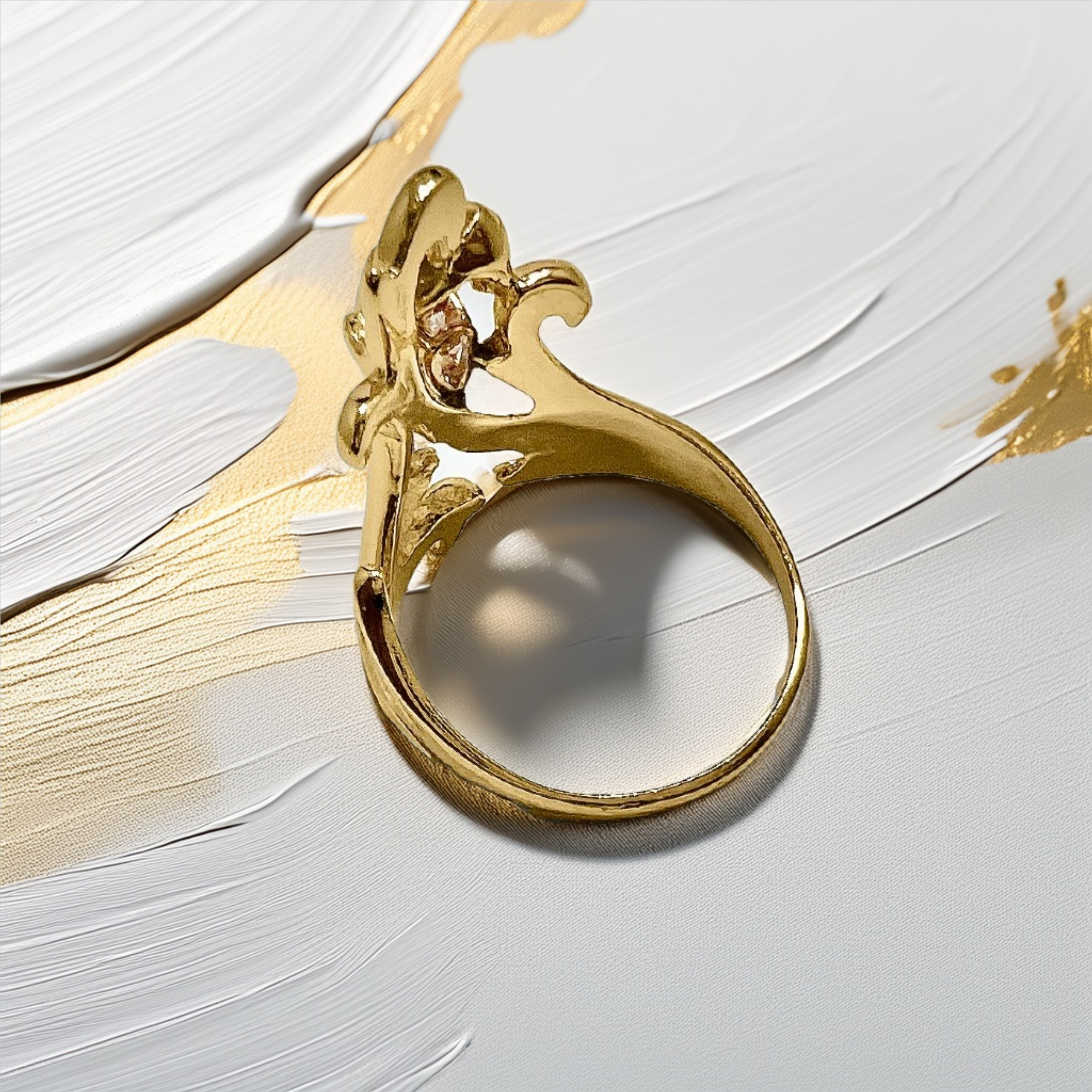 Vintage Pear Shaped Diamond Ring